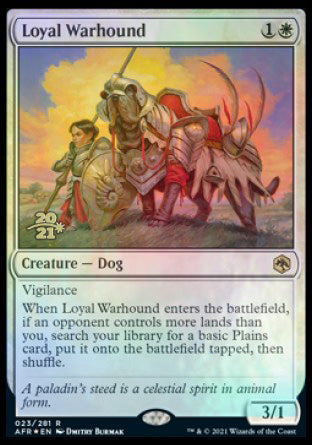 Loyal Warhound [Dungeons & Dragons: Adventures in the Forgotten Realms Prerelease Promos] | L.A. Mood Comics and Games