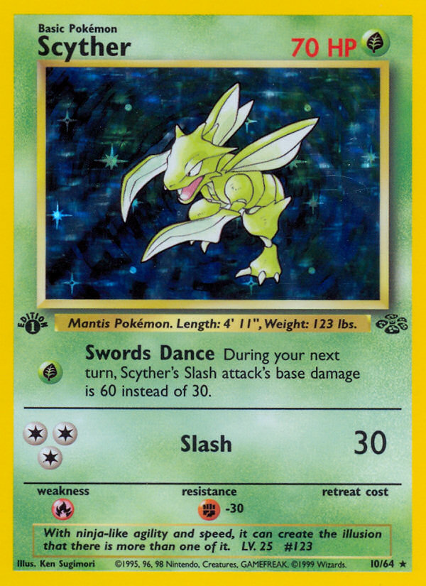 Scyther (10/64) [Jungle 1st Edition] | L.A. Mood Comics and Games