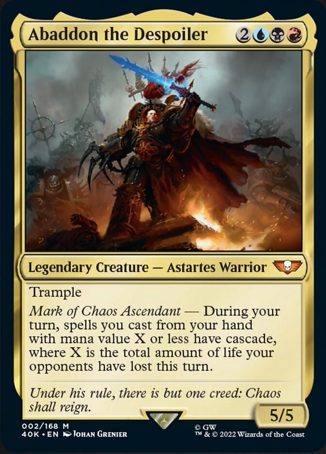 Abaddon the Despoiler (Surge Foil) [Warhammer 40,000] | L.A. Mood Comics and Games