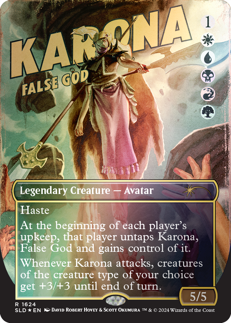 Karona, False God (Rainbow Foil) [Secret Lair Drop Series] | L.A. Mood Comics and Games