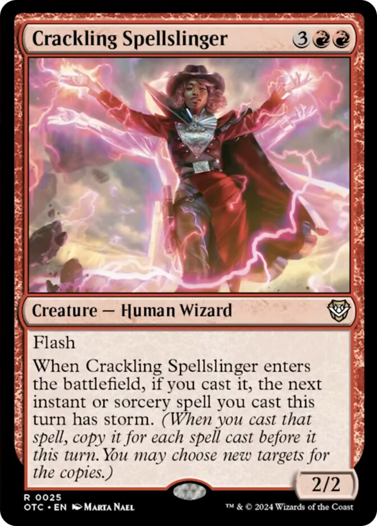 Crackling Spellslinger [Outlaws of Thunder Junction Commander] | L.A. Mood Comics and Games