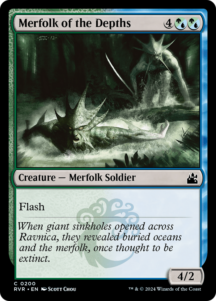 Merfolk of the Depths [Ravnica Remastered] | L.A. Mood Comics and Games