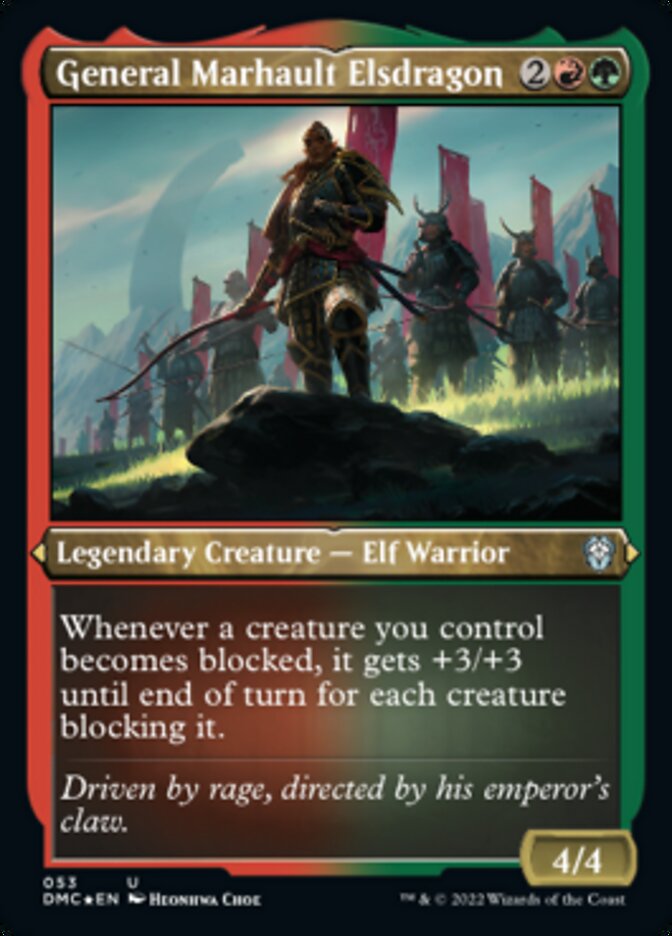 General Marhault Elsdragon (Foil Etched) [Dominaria United Commander] | L.A. Mood Comics and Games