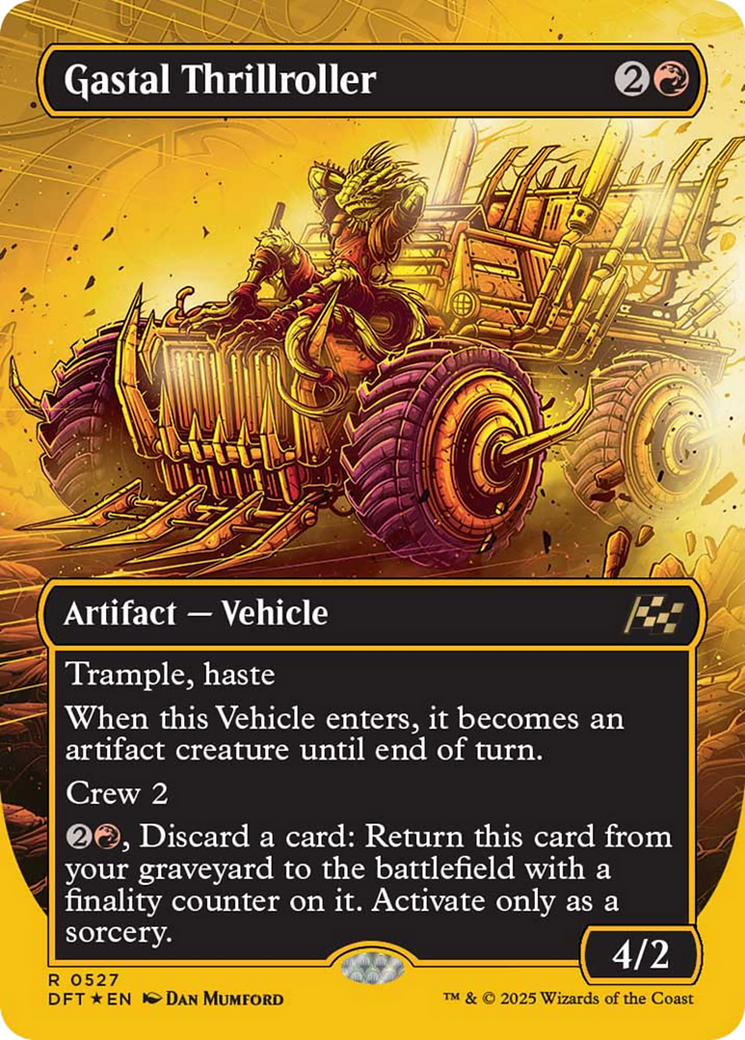Gastal Thrillroller (Borderless) (First-Place Foil) [Aetherdrift] | L.A. Mood Comics and Games