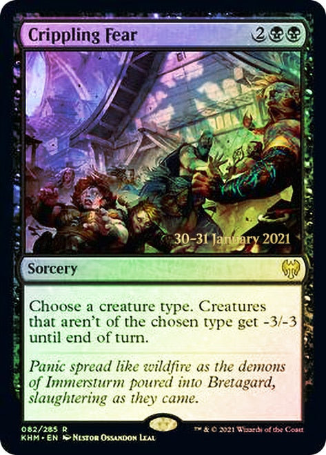 Crippling Fear [Kaldheim Prerelease Promos] | L.A. Mood Comics and Games