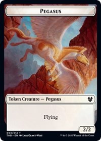 Pegasus // Satyr Double-Sided Token [Theros Beyond Death Tokens] | L.A. Mood Comics and Games