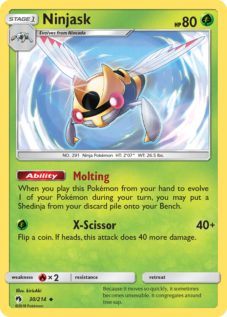 Ninjask (30/214) [Sun & Moon: Lost Thunder] | L.A. Mood Comics and Games