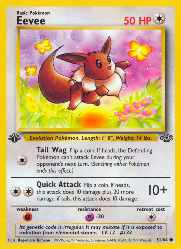 Eevee (51/64) [Jungle 1st Edition] | L.A. Mood Comics and Games