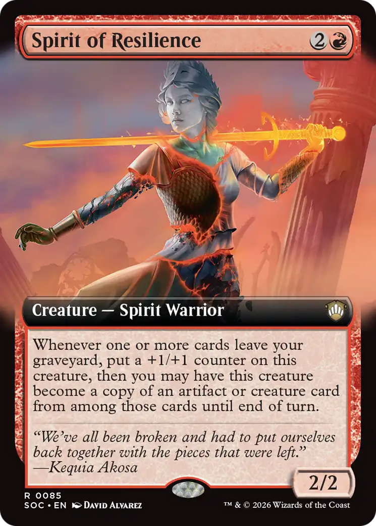 Spirit of Resilience (Extended Art) [Secrets of Strixhaven Commander] | L.A. Mood Comics and Games