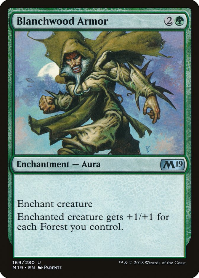 Blanchwood Armor [Core Set 2019] | L.A. Mood Comics and Games