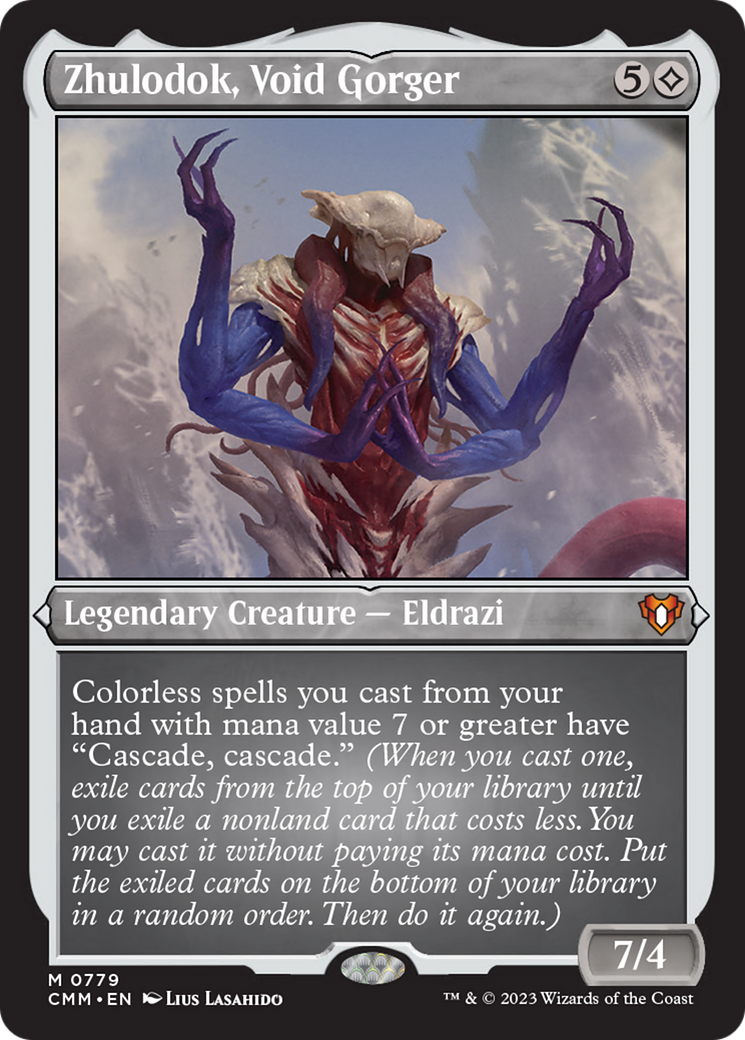Zhulodok, Void Gorger (Display Commander) (Foil Etched) [Commander Masters] | L.A. Mood Comics and Games