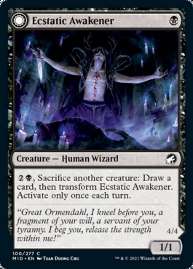 Ecstatic Awakener // Awoken Demon [Innistrad: Midnight Hunt] | L.A. Mood Comics and Games