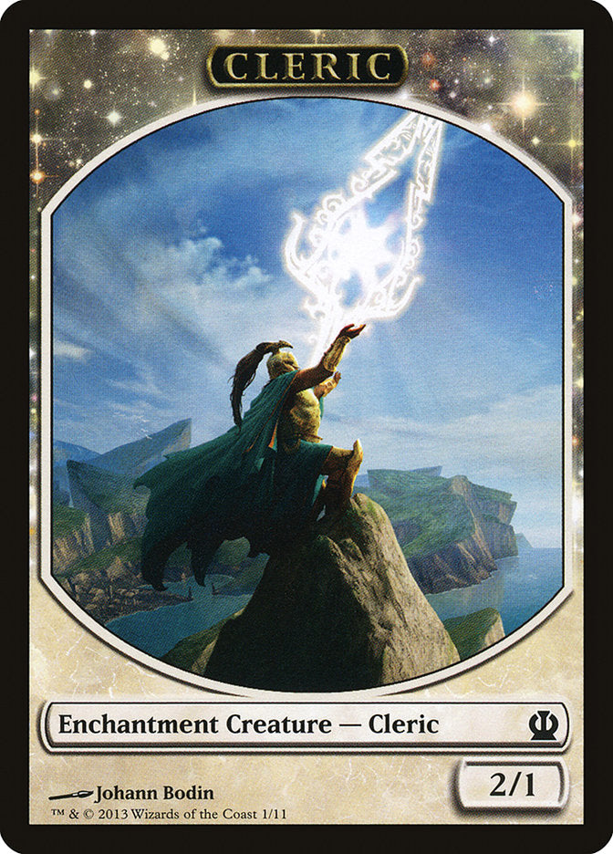 Cleric Token [Theros Tokens] | L.A. Mood Comics and Games