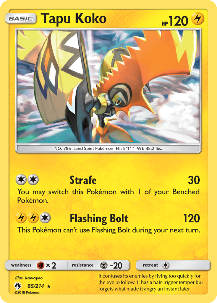 Tapu Koko (85/214) [Sun & Moon: Lost Thunder] | L.A. Mood Comics and Games