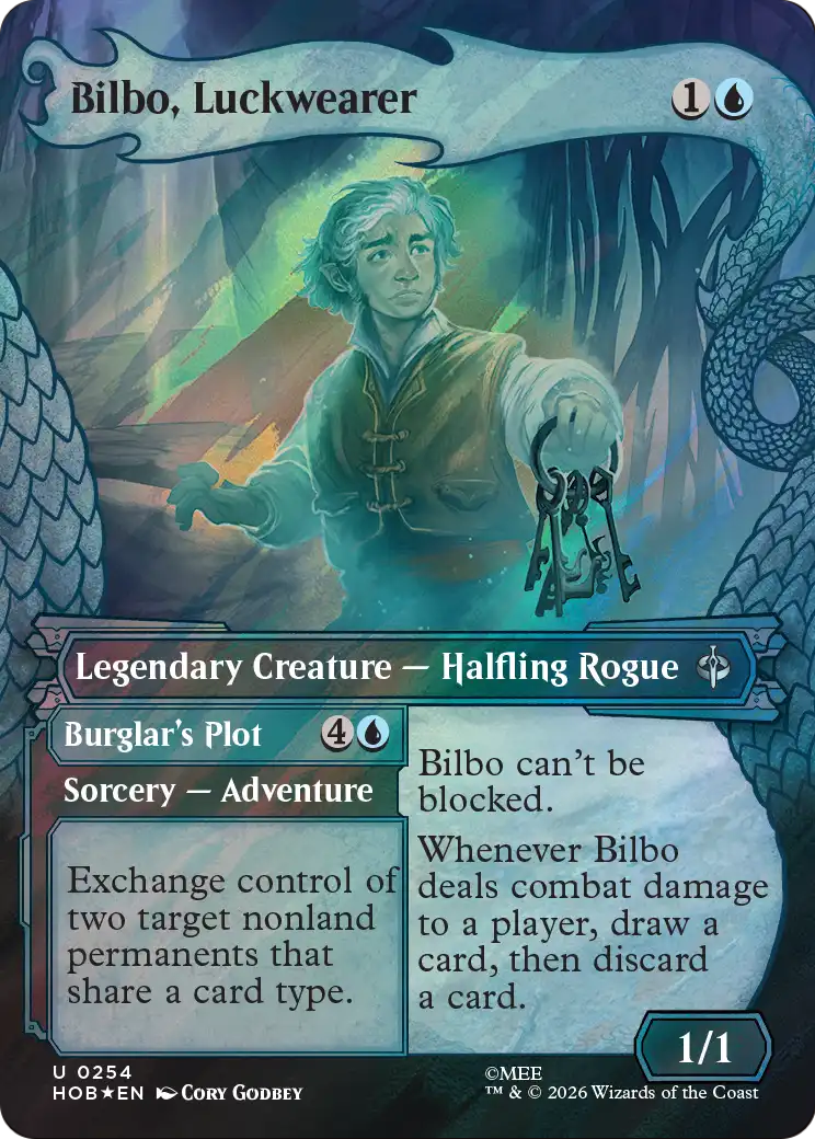 Bilbo, Luckwearer (Showcase) (Surge Foil) [The Hobbit] | L.A. Mood Comics and Games