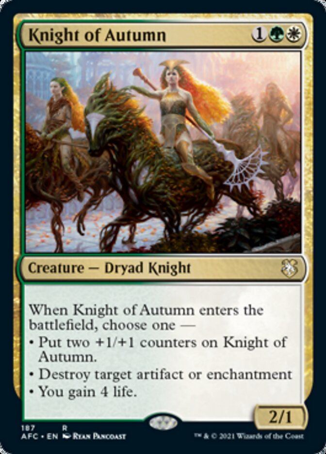 Knight of Autumn [Dungeons & Dragons: Adventures in the Forgotten Realms Commander] | L.A. Mood Comics and Games