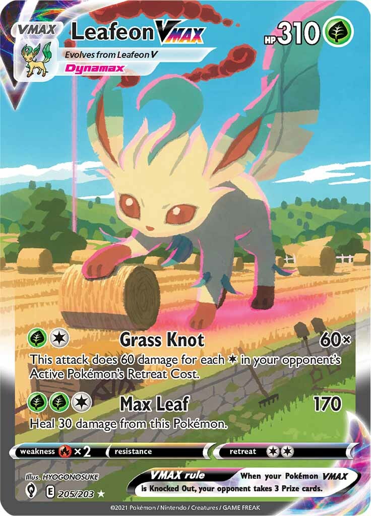 Leafeon VMAX (205/203) [Sword & Shield: Evolving Skies] | L.A. Mood Comics and Games