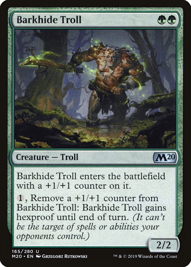 Barkhide Troll [Core Set 2020] | L.A. Mood Comics and Games