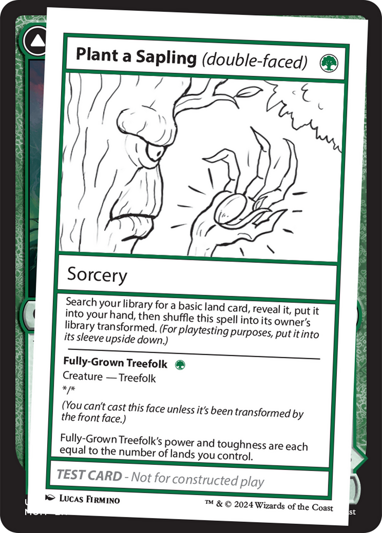 Plant a Sapling (double-faced) [Mystery Booster 2 Playtest Cards] | L.A. Mood Comics and Games