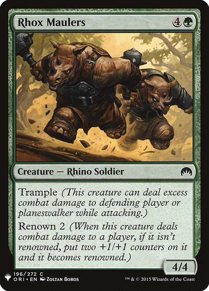 Rhox Maulers [Mystery Booster] | L.A. Mood Comics and Games