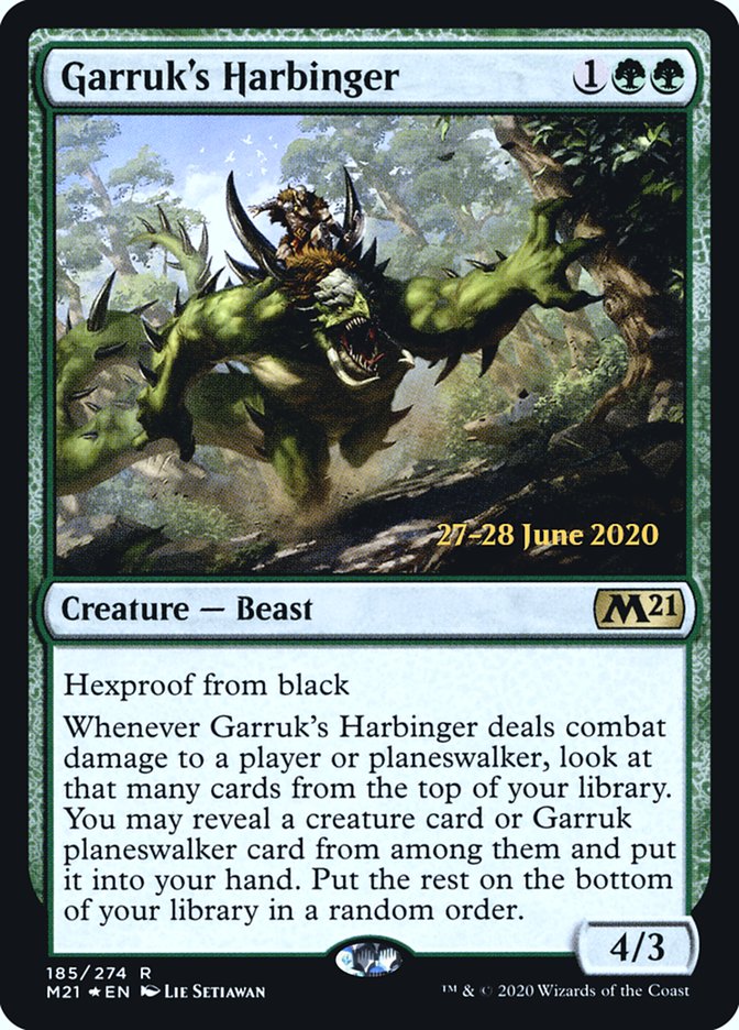 Garruk's Harbinger [Core Set 2021 Prerelease Promos] | L.A. Mood Comics and Games