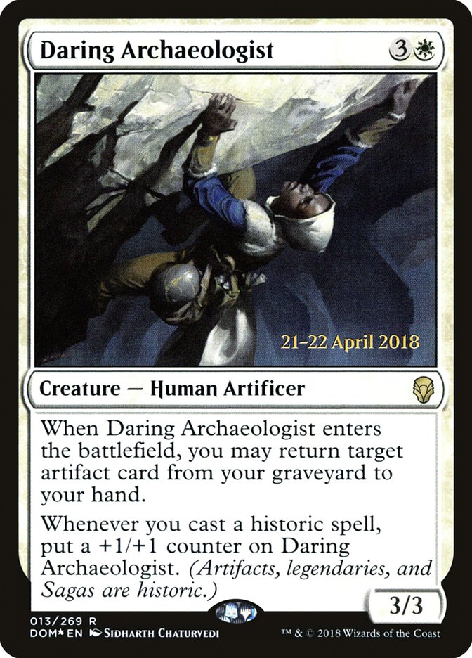 Daring Archaeologist [Dominaria Prerelease Promos] | L.A. Mood Comics and Games