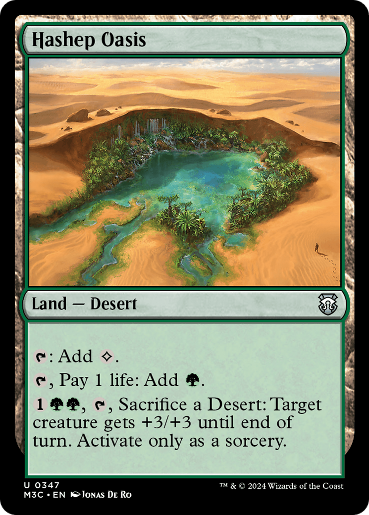 Hashep Oasis (Ripple Foil) [Modern Horizons 3 Commander] | L.A. Mood Comics and Games