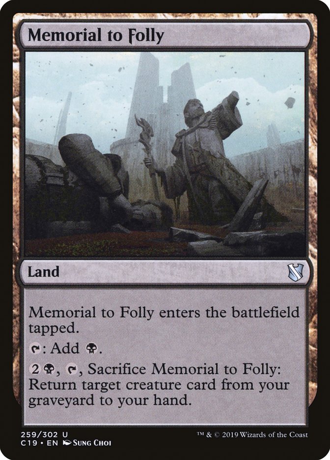Memorial to Folly [Commander 2019] | L.A. Mood Comics and Games