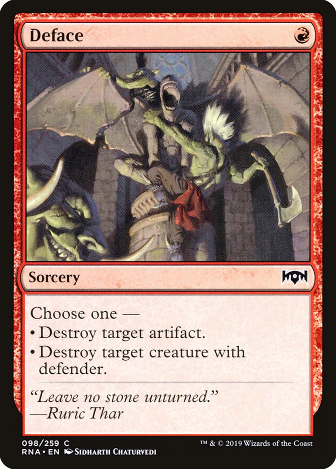 Deface [Ravnica Allegiance] | L.A. Mood Comics and Games
