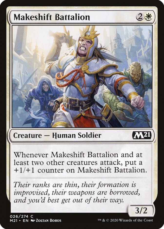 Makeshift Battalion [Core Set 2021] | L.A. Mood Comics and Games