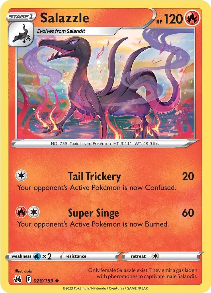 Salazzle (028/159) [Sword & Shield: Crown Zenith] | L.A. Mood Comics and Games