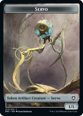 Myr // Servo Double-Sided Token [The Brothers' War Commander Tokens] | L.A. Mood Comics and Games