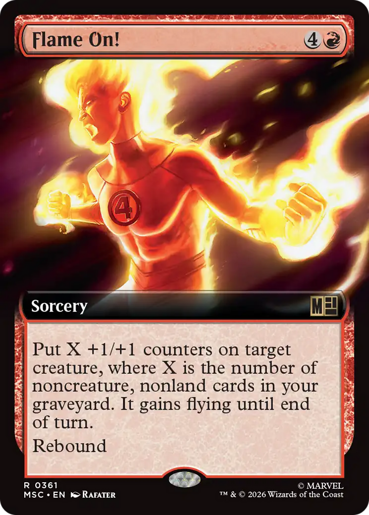 Flame On! (Extended Art) [Marvel Super Heroes Commander] | L.A. Mood Comics and Games