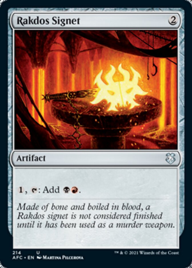 Rakdos Signet [Dungeons & Dragons: Adventures in the Forgotten Realms Commander] | L.A. Mood Comics and Games