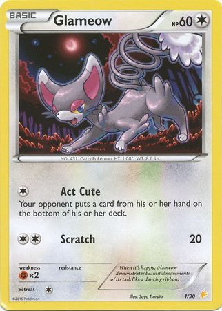 Glameow (1/30) [XY: Trainer Kit 3 - Pikachu Libre] | L.A. Mood Comics and Games