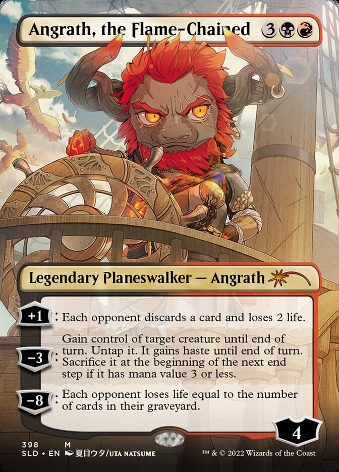 Angrath, the Flame-Chained (Borderless) [Secret Lair Drop Series] | L.A. Mood Comics and Games
