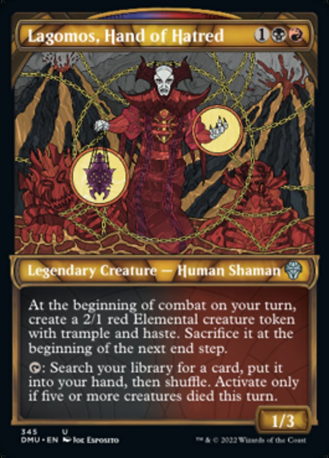 Lagomos, Hand of Hatred (Showcase Textured) [Dominaria United] | L.A. Mood Comics and Games
