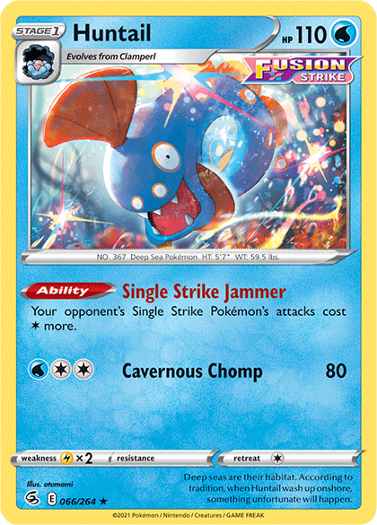 Huntail (066/264) [Sword & Shield: Fusion Strike] | L.A. Mood Comics and Games