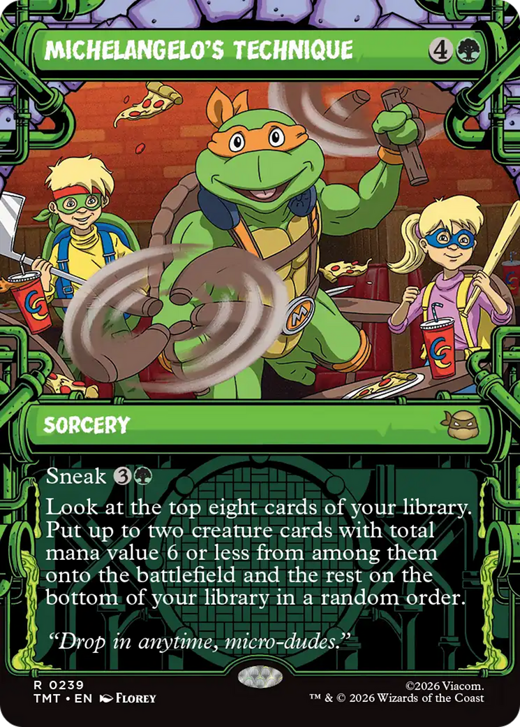 Michelangelo's Technique (Showcase) [Teenage Mutant Ninja Turtles] | L.A. Mood Comics and Games