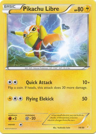 Pikachu Libre (14/30) [XY: Trainer Kit 3 - Pikachu Libre] | L.A. Mood Comics and Games