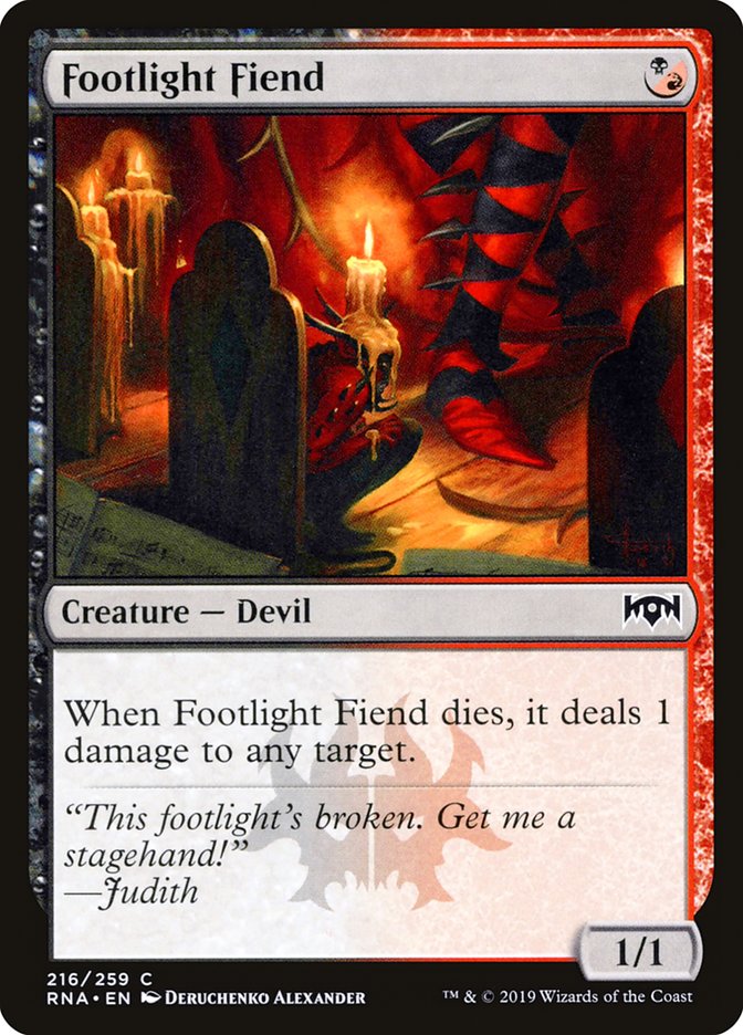 Footlight Fiend [Ravnica Allegiance] | L.A. Mood Comics and Games