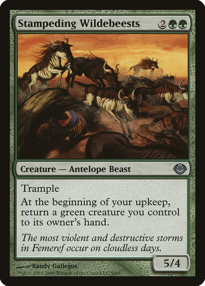 Stampeding Wildebeests [Duel Decks: Garruk vs. Liliana] | L.A. Mood Comics and Games