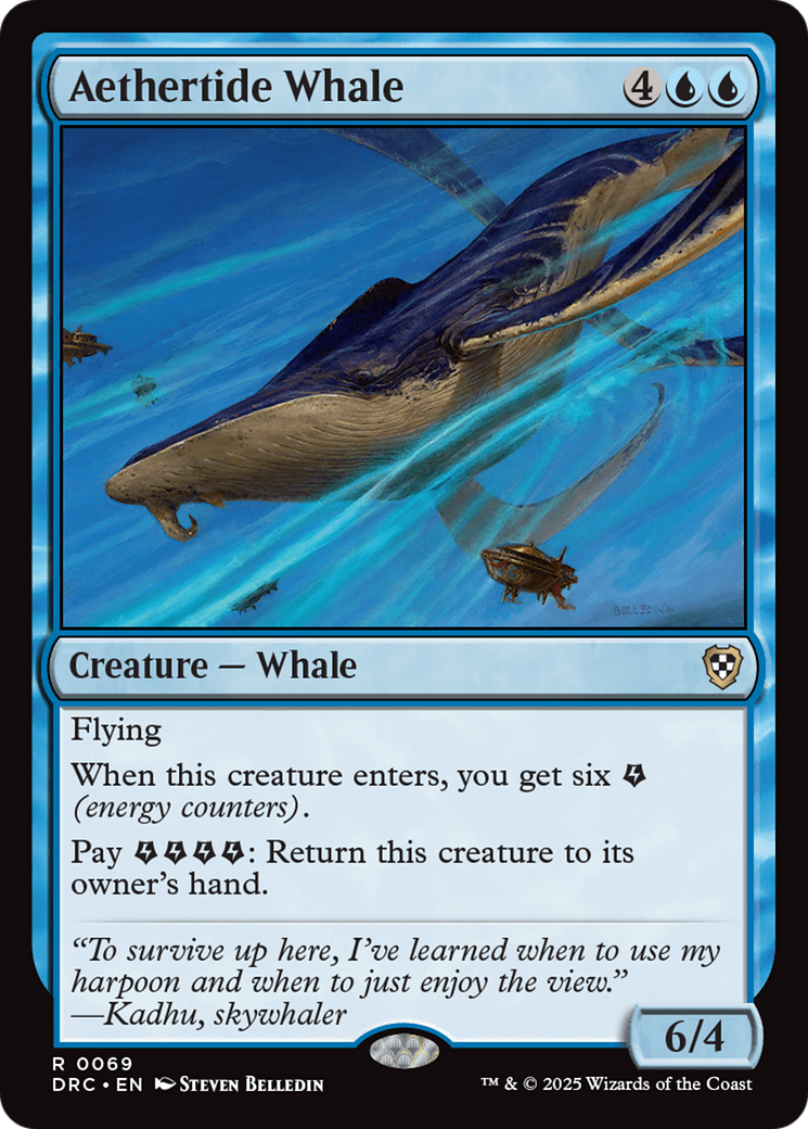 Aethertide Whale [Aetherdrift Commander] | L.A. Mood Comics and Games