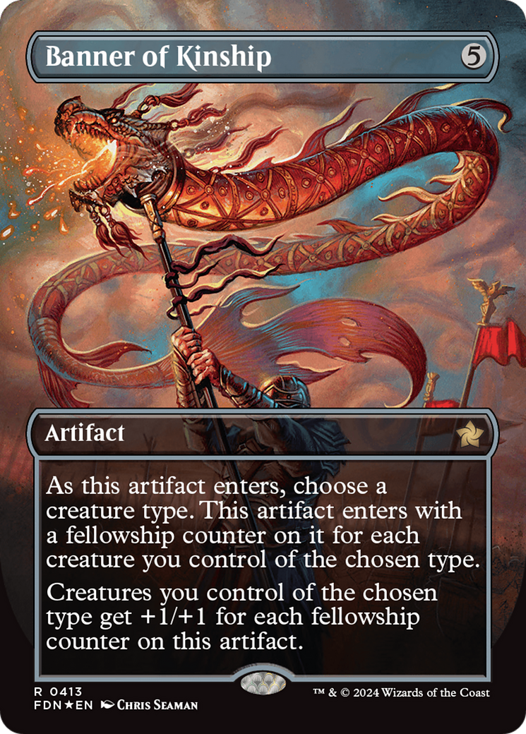 Banner of Kinship (Borderless) (Mana Foil) [Foundations] | L.A. Mood Comics and Games