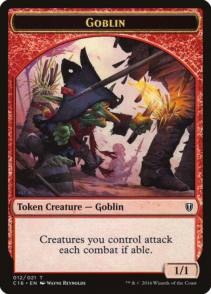 Goblin // Zombie Double-Sided Token [Commander 2016 Tokens] | L.A. Mood Comics and Games