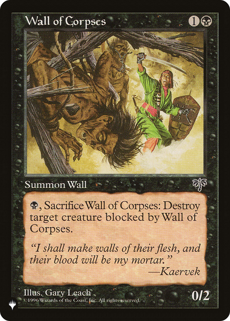 Wall of Corpses [The List Reprints] | L.A. Mood Comics and Games