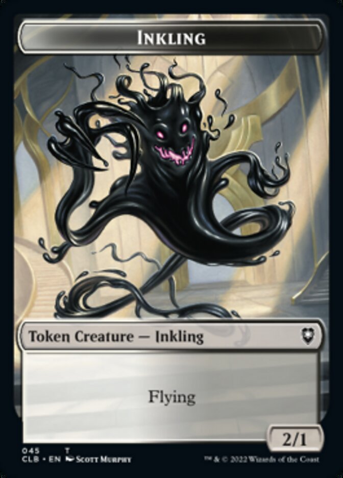 Warrior // Inkling Double-Sided Token [Commander Legends: Battle for Baldur's Gate Tokens] | L.A. Mood Comics and Games