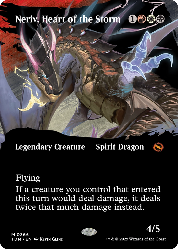 Neriv, Heart of the Storm (Borderless) [Tarkir: Dragonstorm] | L.A. Mood Comics and Games