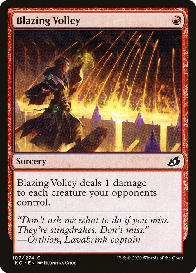 Blazing Volley [Ikoria: Lair of Behemoths] | L.A. Mood Comics and Games