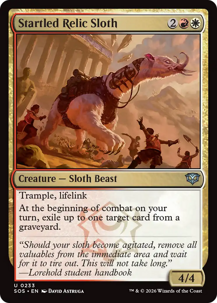 Startled Relic Sloth [Secrets of Strixhaven] | L.A. Mood Comics and Games